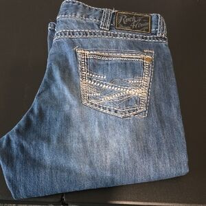 Rock 47 Men's Relaxed Fit Blue Jeans